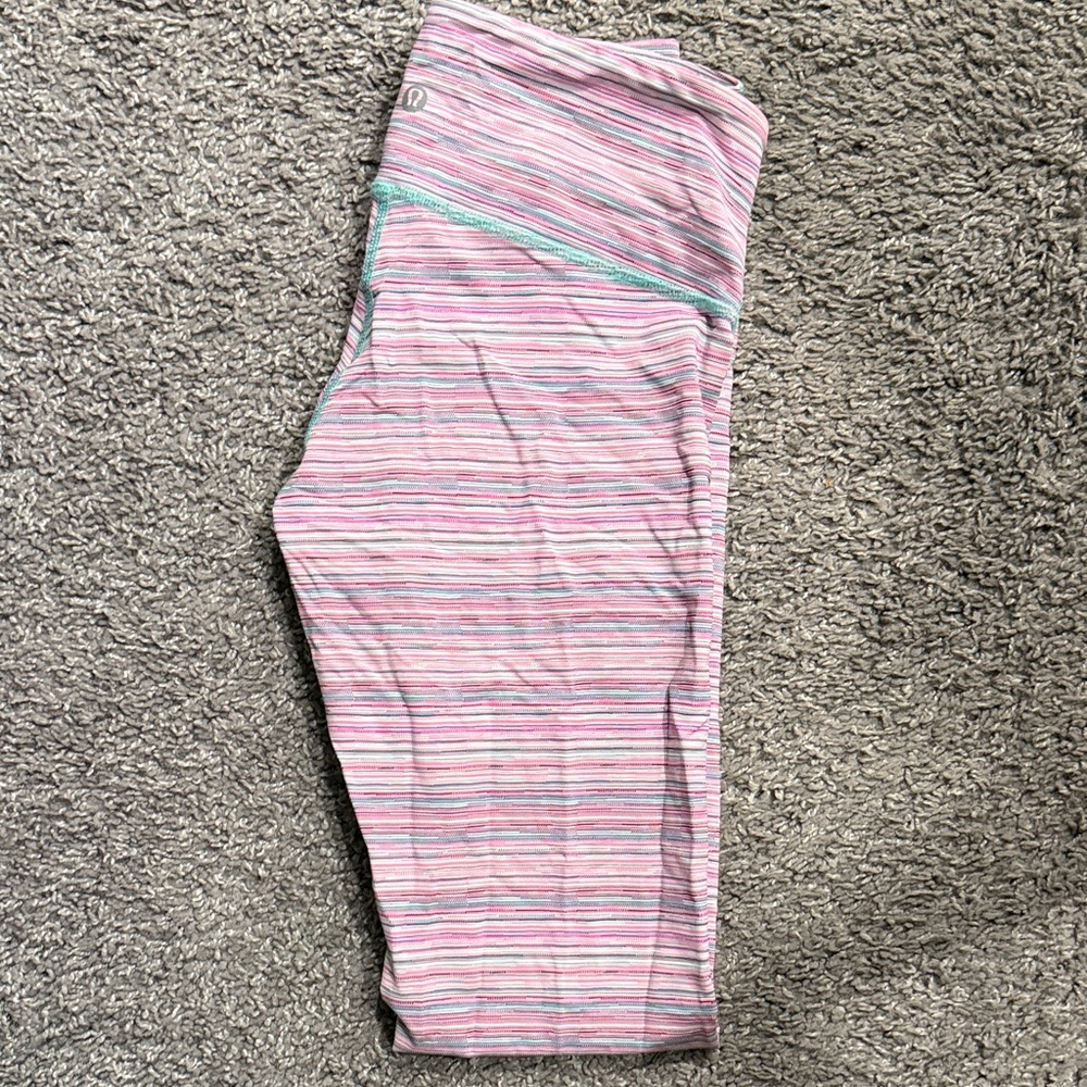 lululemon athletica Multicolor Striped Kids Leggings